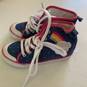 Gymboree Rainbow Denim Sneakers only worn once